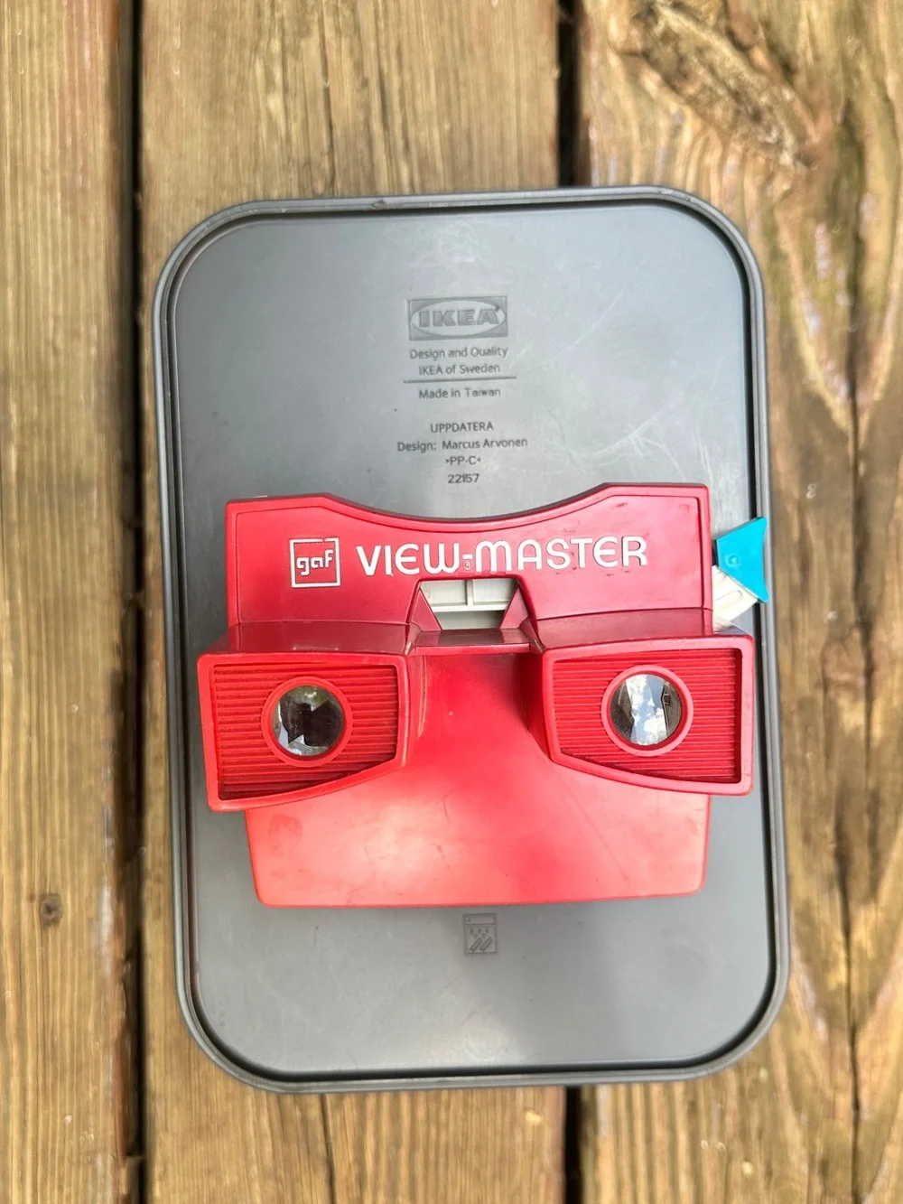 Vintage GAF Viewmaster Stereoscope Viewer Red, White & Blue